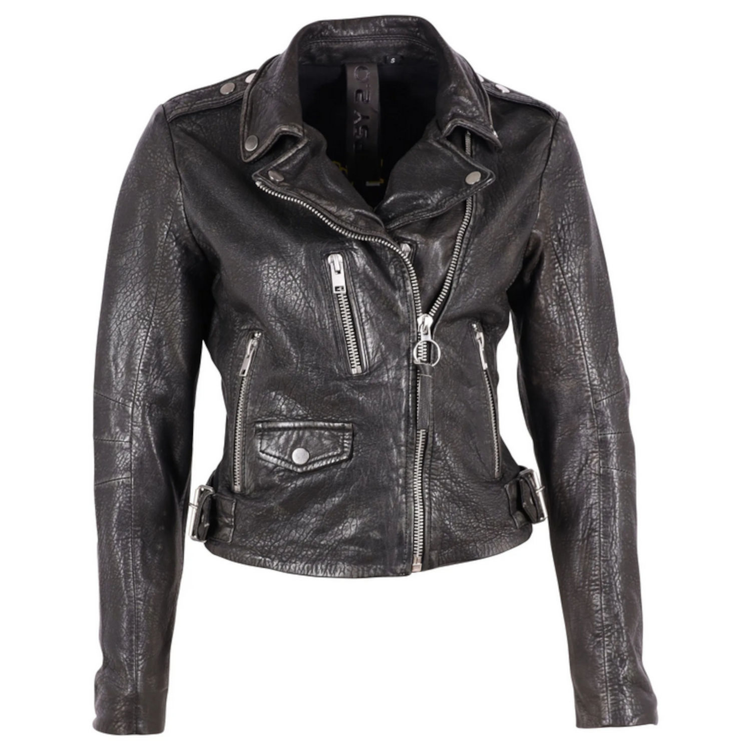 Geaca de Piele Dama Gipsy Negru Antic G2WBarah – IMBRACAMINTE