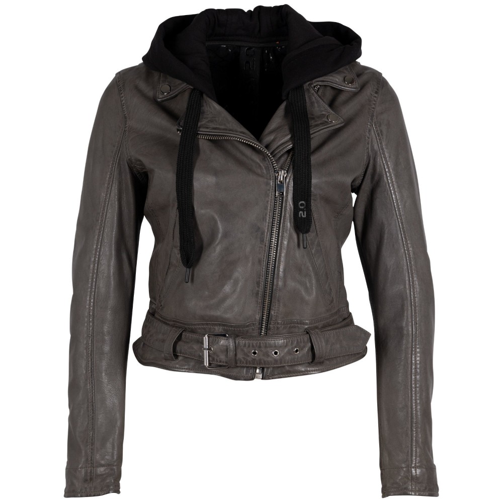 Geaca de Piele Dama Gipsy Gri G2WBelfa – Black Friday