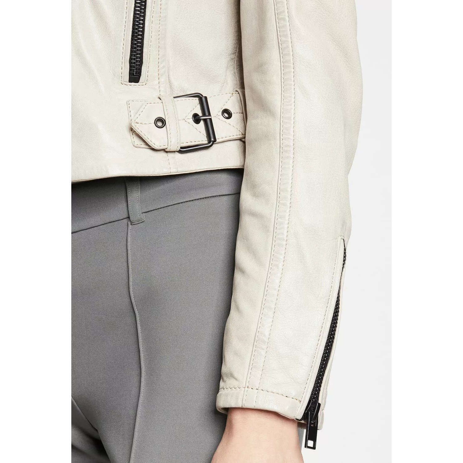 Geaca de Piele Dama Gipsy Alb Murdar G2WBita – IMBRACAMINTE Geaca de Piele Dama Gipsy Alb Murdar G2WBita – IMBRACAMINTE