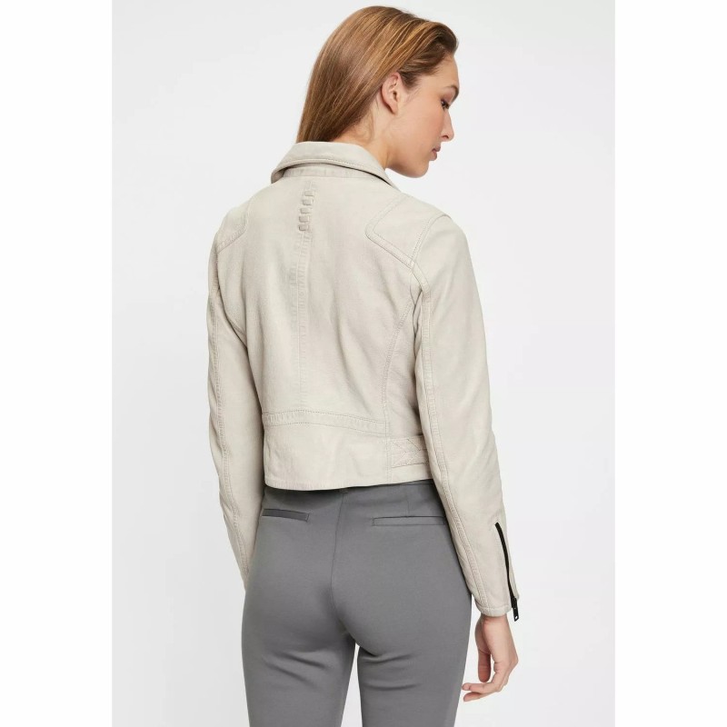 Geaca de Piele Dama Gipsy Alb Murdar G2WBita – Black Friday