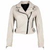 Geaca de Piele Dama Gipsy Alb Murdar G2WBita Geaca de Piele Dama Gipsy Alb Murdar G2WBita - readytowear