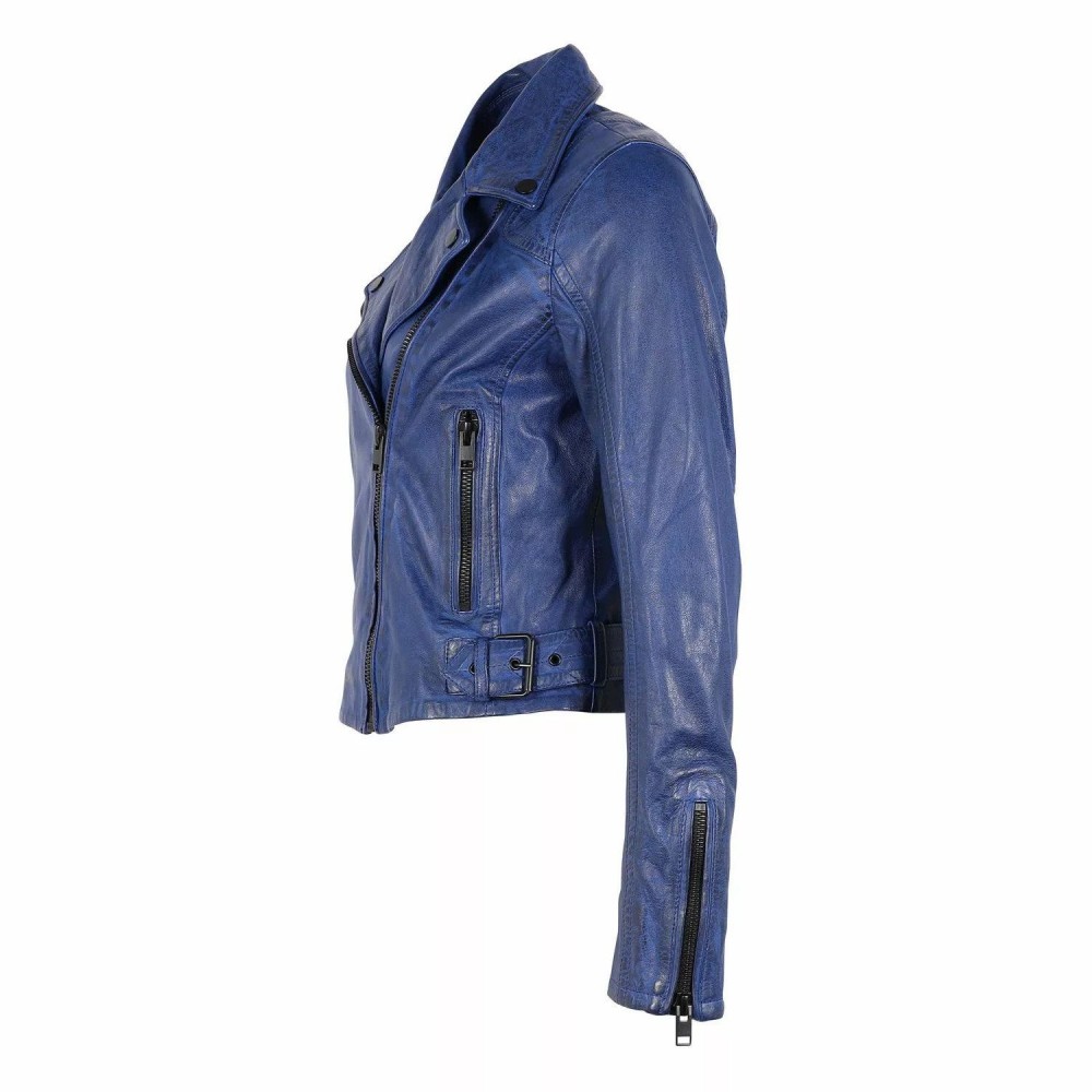 Geaca de Piele Dama Gipsy Albastra G2WBita SF LADESV Geaca de Piele Dama Gipsy Albastra G2WBita SF LADESV - readytowear.ro