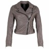 Geaca de Piele Dama Gipsy Gri G2WBita - readytowear