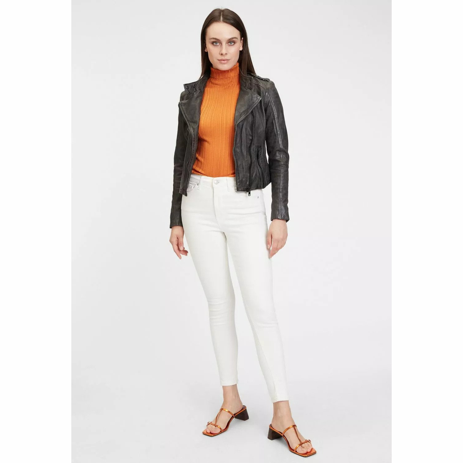 Geaca de Piele Dama Gipsy Antracit G2WCandice SF LVWW – IMBRACAMINTE