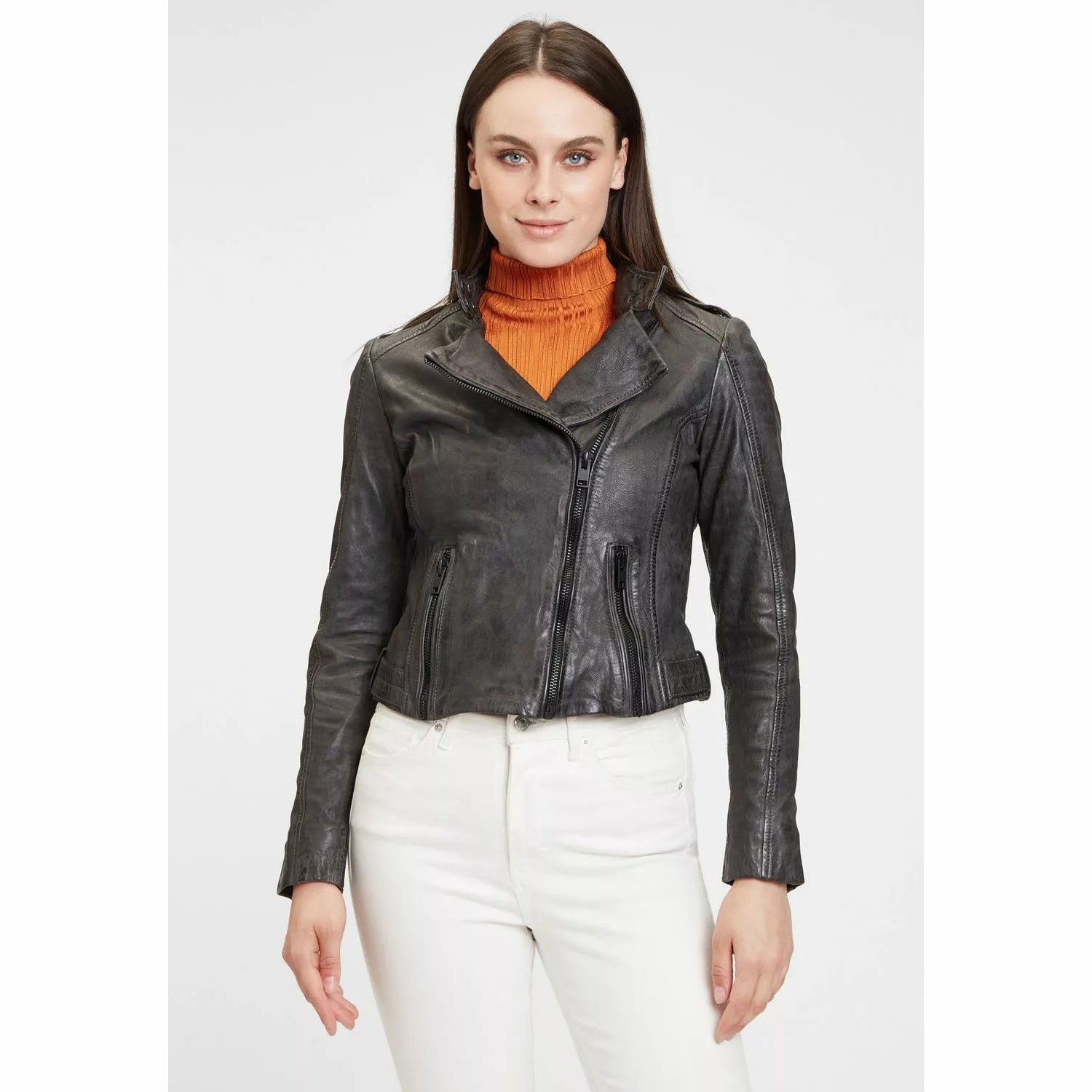 Geaca de Piele Dama Gipsy Antracit G2WCandice SF LVWW – IMBRACAMINTE