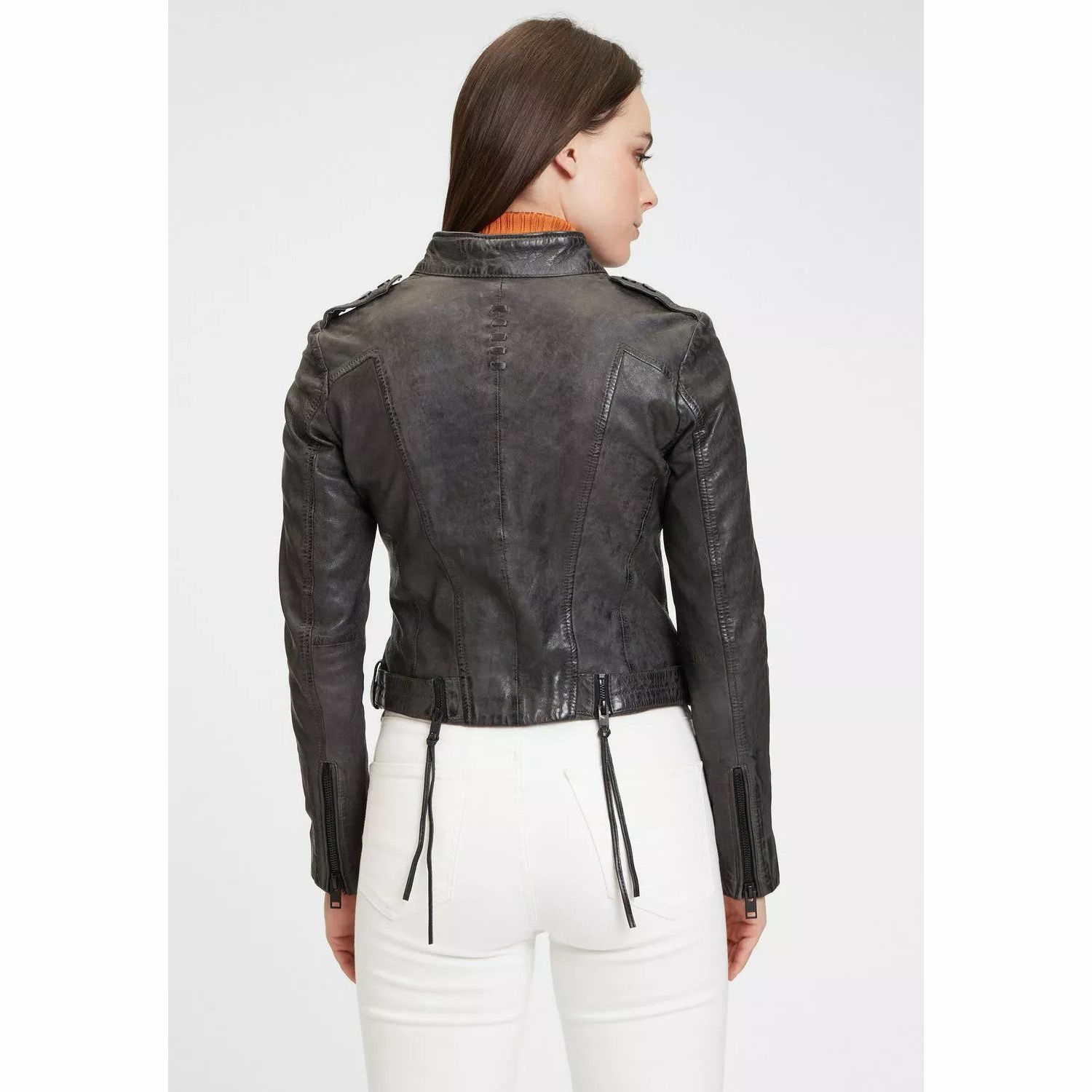 Geaca de Piele Dama Gipsy Antracit G2WCandice SF LVWW – IMBRACAMINTE