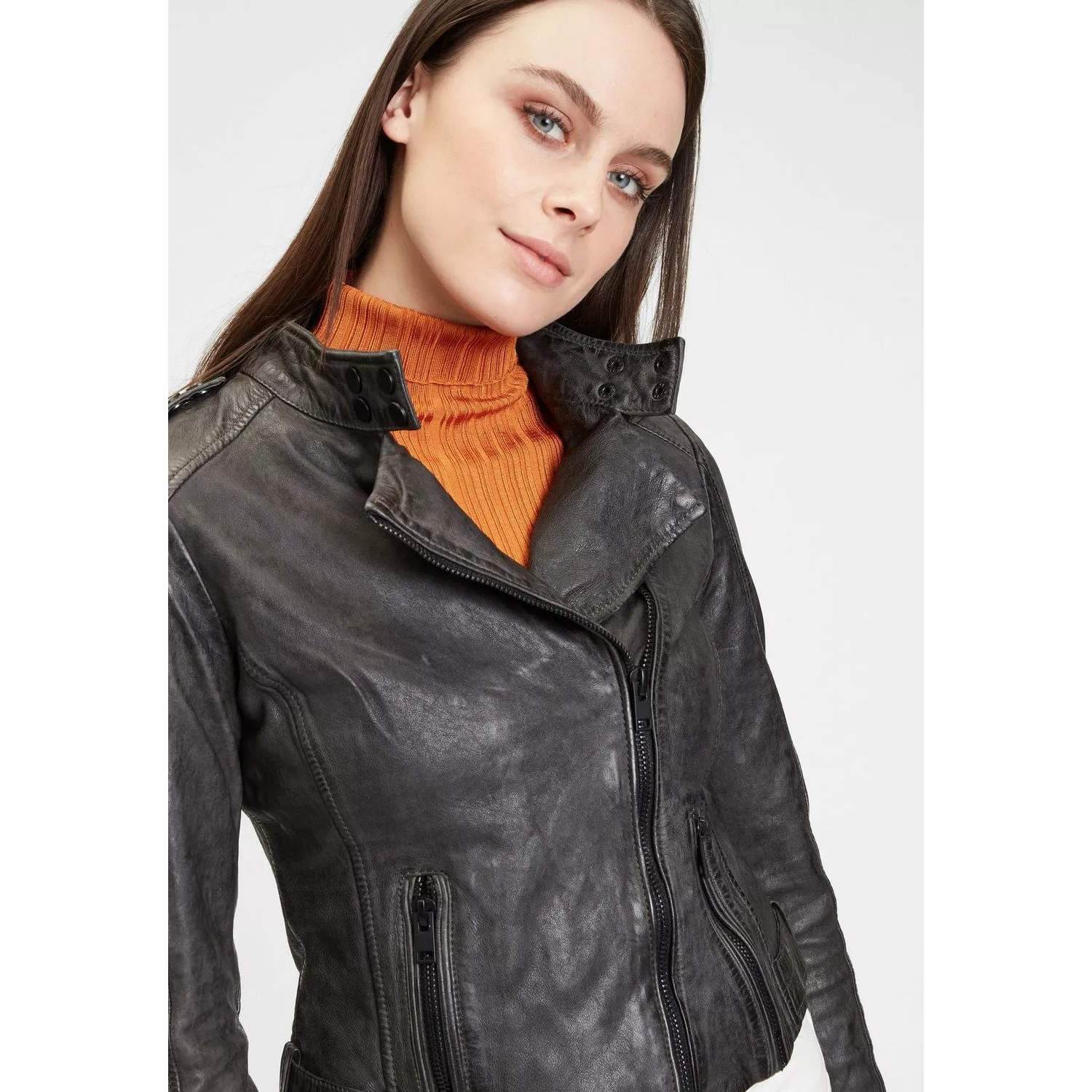 Geaca de Piele Dama Gipsy Antracit G2WCandice SF LVWW – IMBRACAMINTE