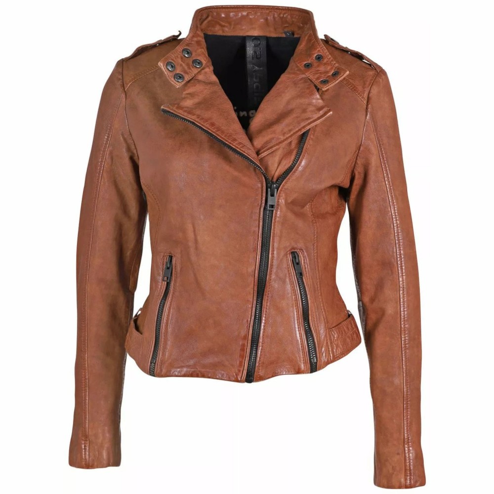 Geaca de Piele Dama Gipsy Coniac G2WCandice SF LVWW Geaca de Piele Dama Gipsy Coniac G2WCandice SF LVWW - readytowear.ro