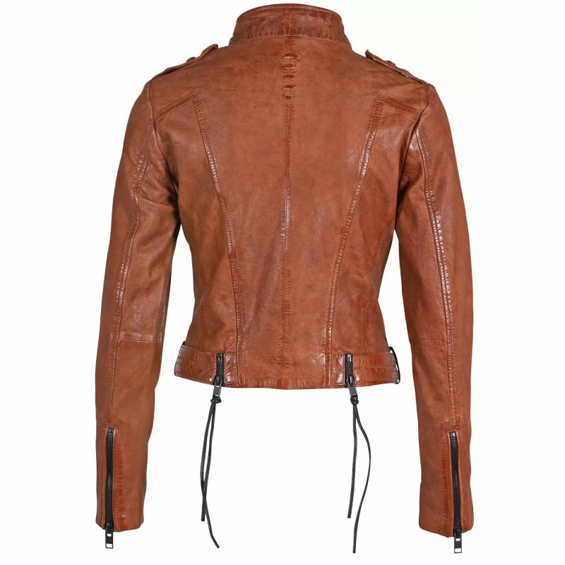 Geaca de Piele Dama Gipsy Coniac G2WCandice SF LVWW – IMBRACAMINTE Geaca de Piele Dama Gipsy Coniac G2WCandice SF LVWW – IMBRACAMINTE