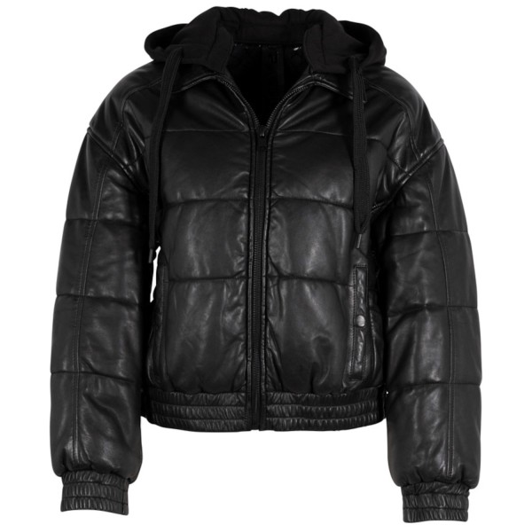 Geaca de Iarna din Piele Dama Gipsy Neagra G2WDacana