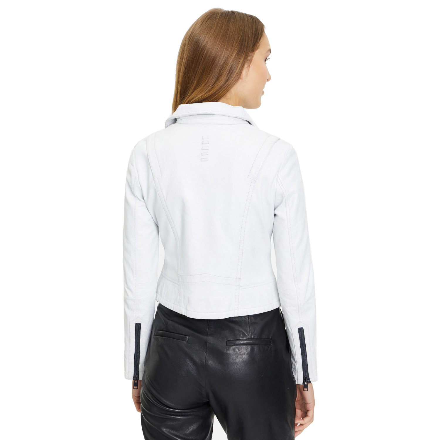 Geaca de Piele Dama Gipsy Alb Murdar G2WDalina – IMBRACAMINTE