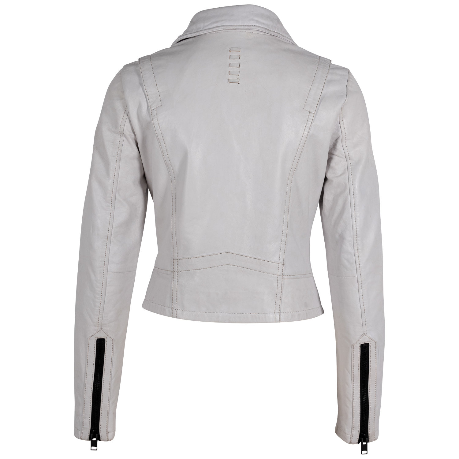 Geaca de Piele Dama Gipsy Alb Murdar G2WDalina – IMBRACAMINTE