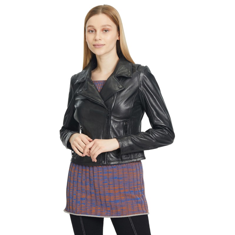 Geaca de Piele Dama Gipsy Neagra G2WDalina – IMBRACAMINTE