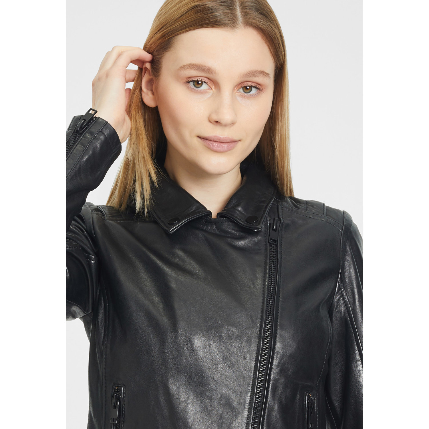 Geaca de Piele Dama Gipsy Neagra G2WDalina – IMBRACAMINTE