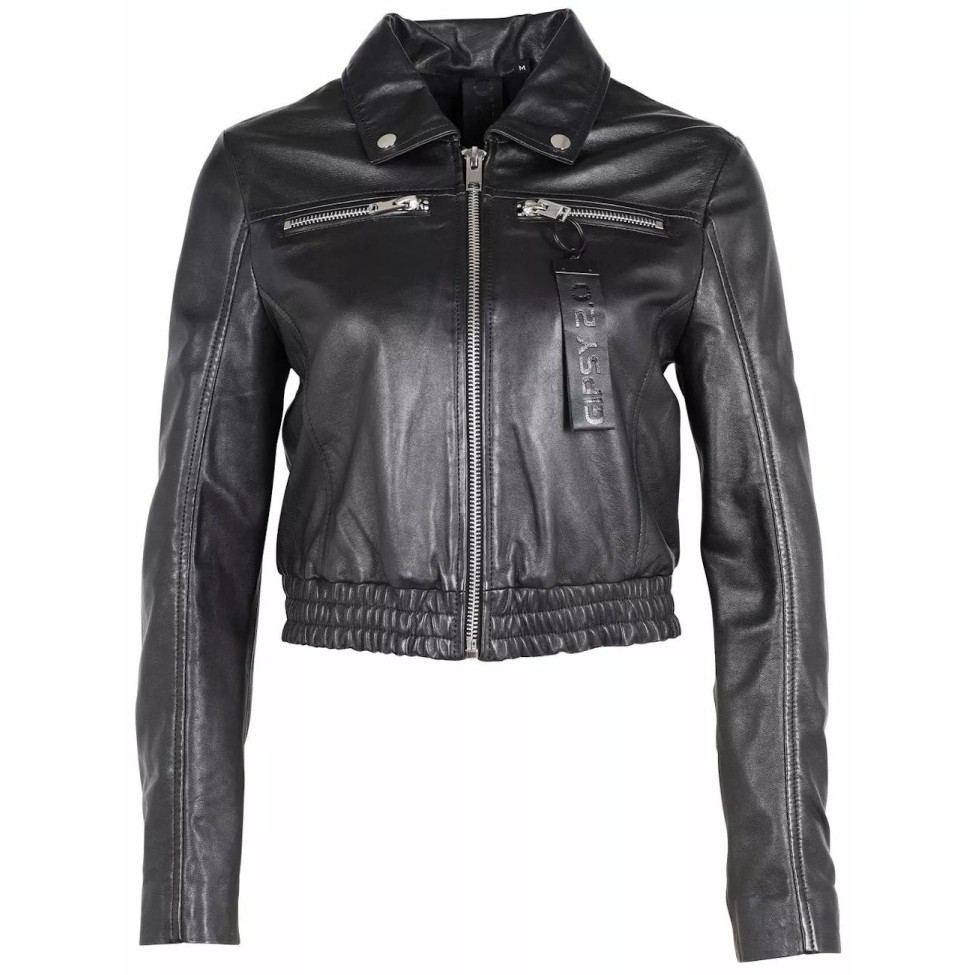 Geaca Scurta de Piele Dama Gipsy Neagra G2WDamara SF LABRIV – IMBRACAMINTE