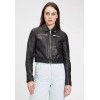 Geaca Scurta de Piele Dama Gipsy Neagra G2WDamara SF LABRIV geci de piele - readytowear.ro