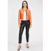 Geaca Scurta de Piele Dama Gipsy Portocalie G2WDamara SF LABRIV geci de piele - readytowear.ro
