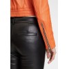 Geaca Scurta de Piele Dama Gipsy Portocalie G2WDamara SF LABRIV geci de piele - readytowear.ro