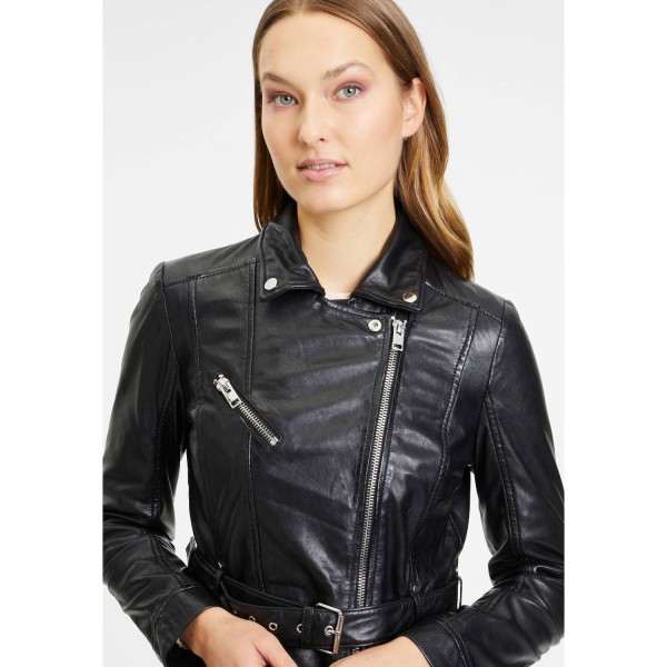 Geaca Lunga de Piele Dama Gipsy Neagra G2WDayna – IMBRACAMINTE — fotografia 6