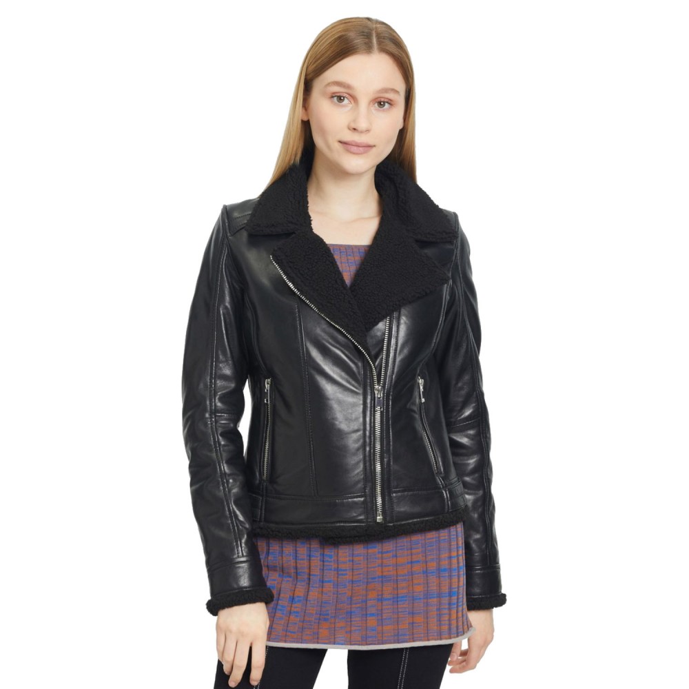 Geaca de Piele Dama Gipsy Neagra G2WEmila Geaca de Piele Dama Gipsy Neagra G2WEmila - readytowear.ro