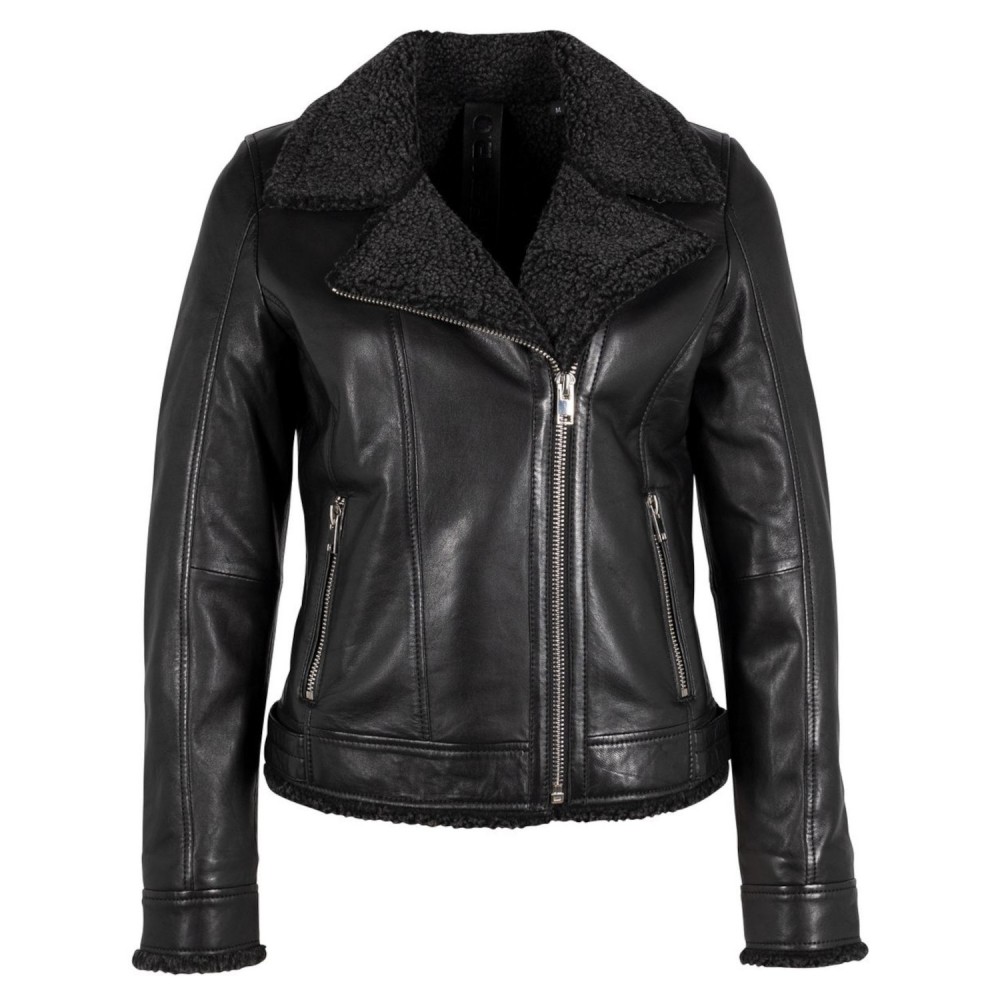 Geaca de Piele Dama Gipsy Neagra G2WEmila Geaca de Piele Dama Gipsy Neagra G2WEmila - readytowear.ro