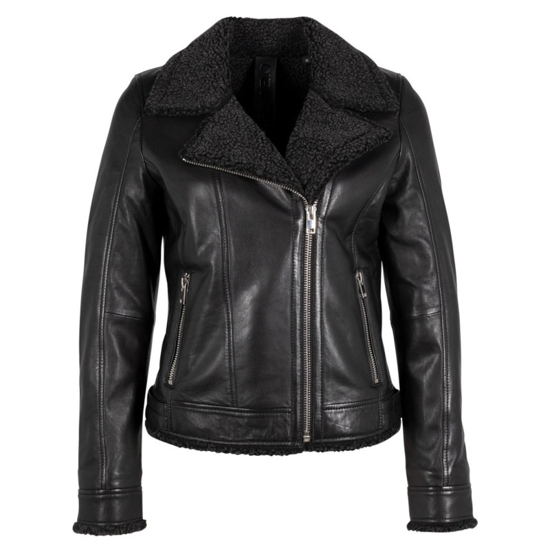 Geaca de Piele Dama Gipsy Neagra G2WEmila – Black Friday