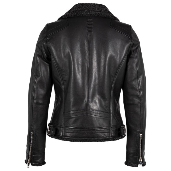 Geaca de Piele Dama Gipsy Neagra G2WEmila – IMBRACAMINTE — fotografia 4