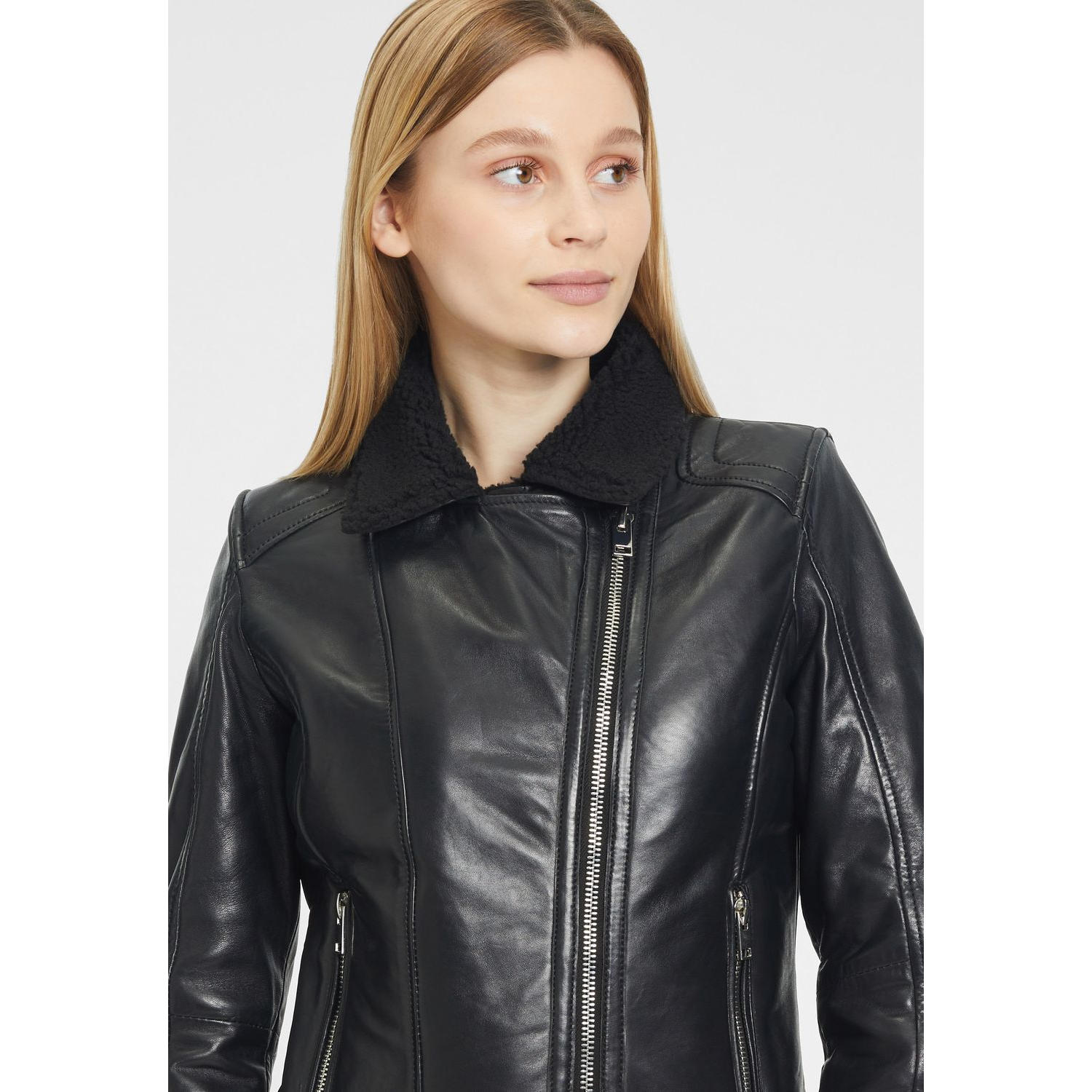 Geaca de Piele Dama Gipsy Neagra G2WEmila – IMBRACAMINTE Geaca de Piele Dama Gipsy Neagra G2WEmila – IMBRACAMINTE