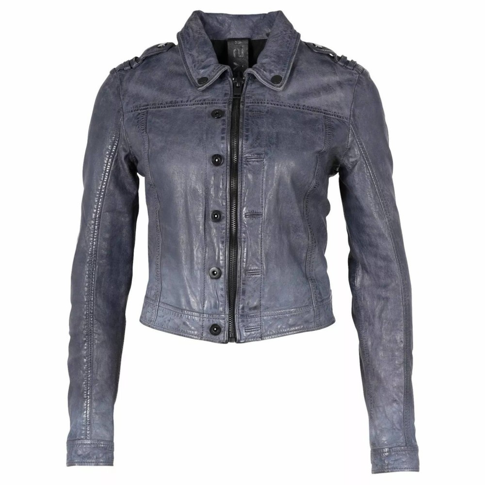 Geaca de Piele Dama Gipsy Albastru Denim G2WFaira STF LVOV Geaca de Piele Dama Gipsy Albastru Denim G2WFaira STF LVOV - readytowear.ro