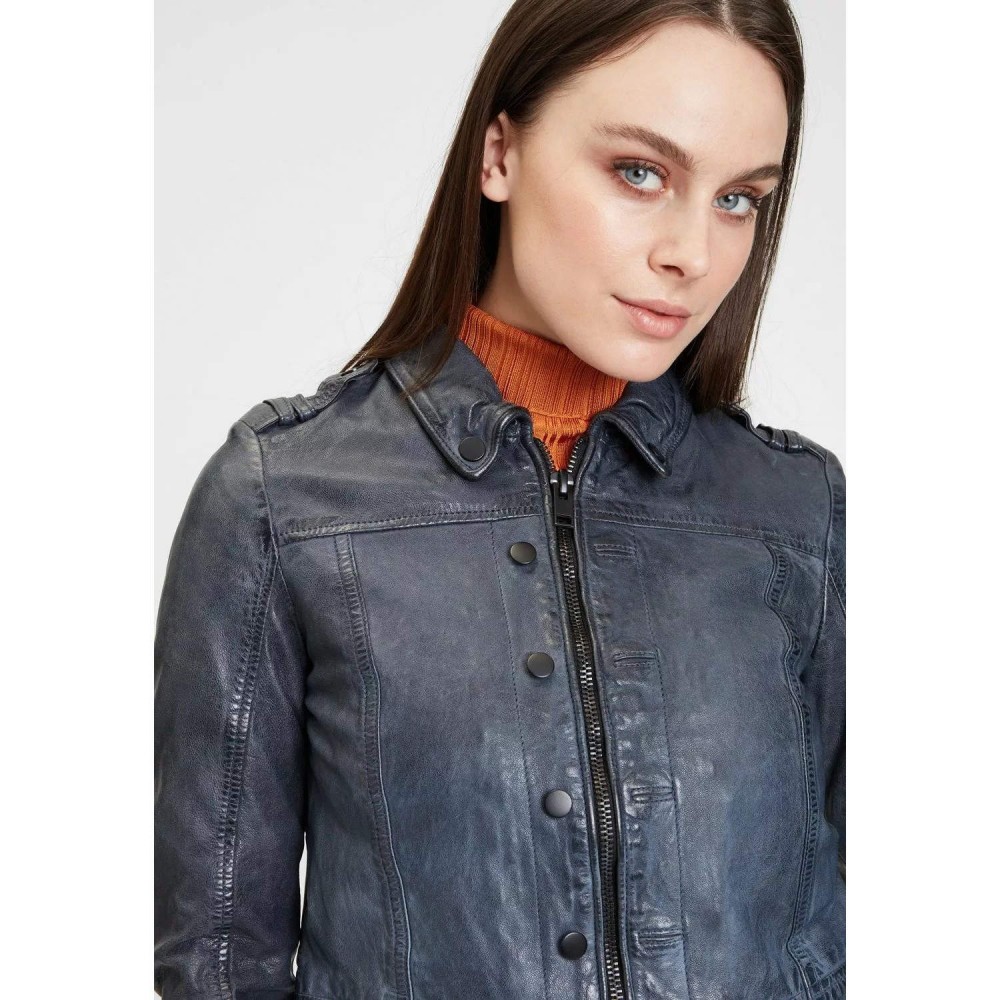 Geaca de Piele Dama Gipsy Albastru Denim G2WFaira STF LVOV Geaca de Piele Dama Gipsy Albastru Denim G2WFaira STF LVOV - readytowear.ro