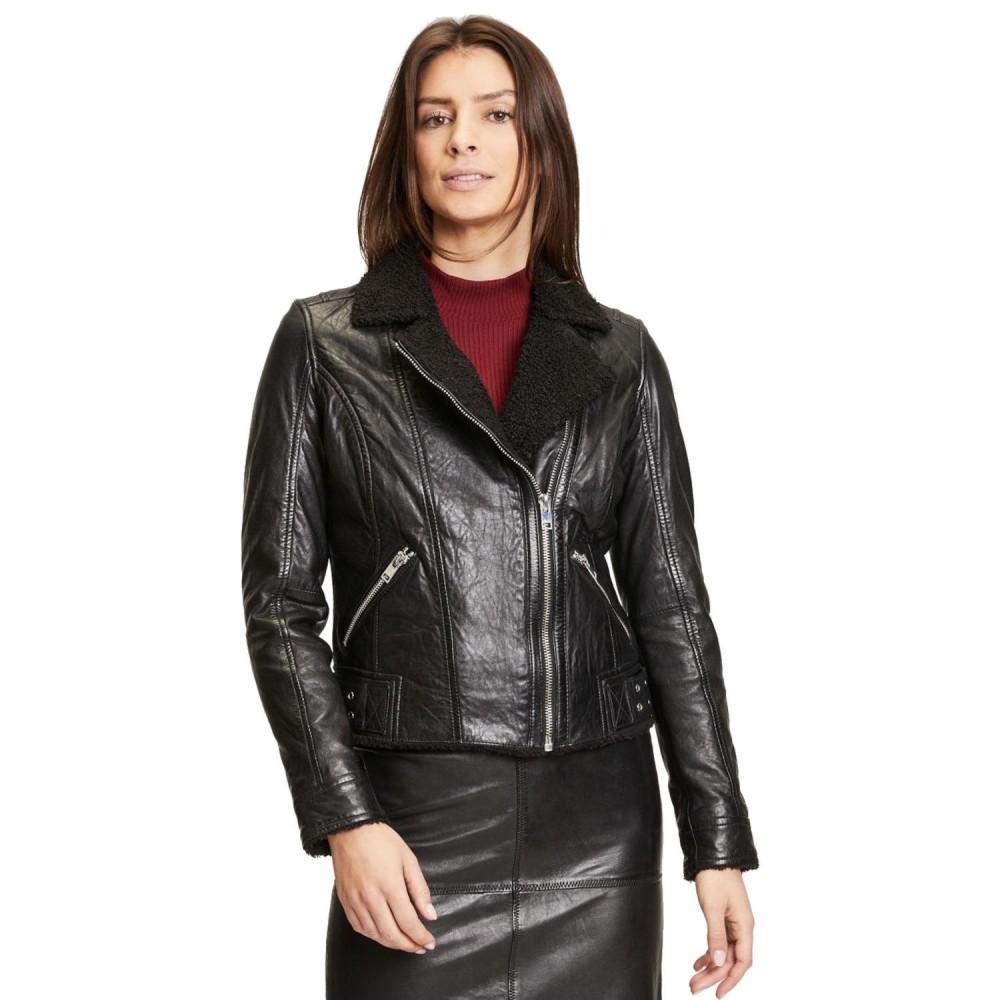 Geaca de Piele Dama Gipsy Neagra G2WGila Geaca de Piele Dama Gipsy Neagra G2WGila - readytowear.ro