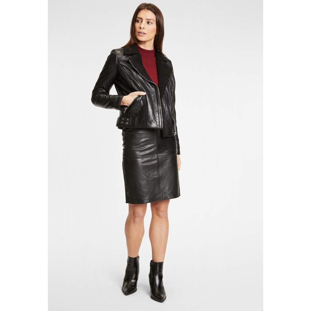 Geaca de Piele Dama Gipsy Neagra G2WGila Geaca de Piele Dama Gipsy Neagra G2WGila - readytowear.ro