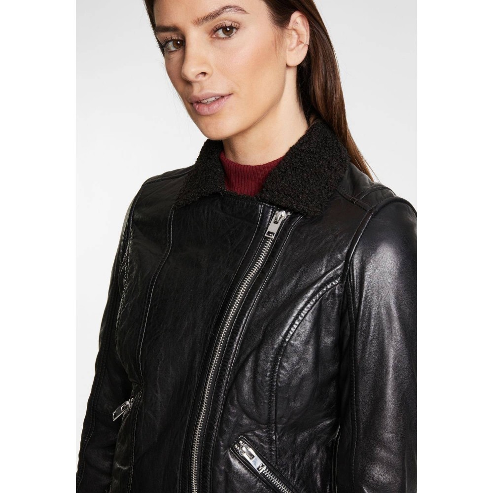 Geaca de Piele Dama Gipsy Neagra G2WGila Geaca de Piele Dama Gipsy Neagra G2WGila - readytowear.ro