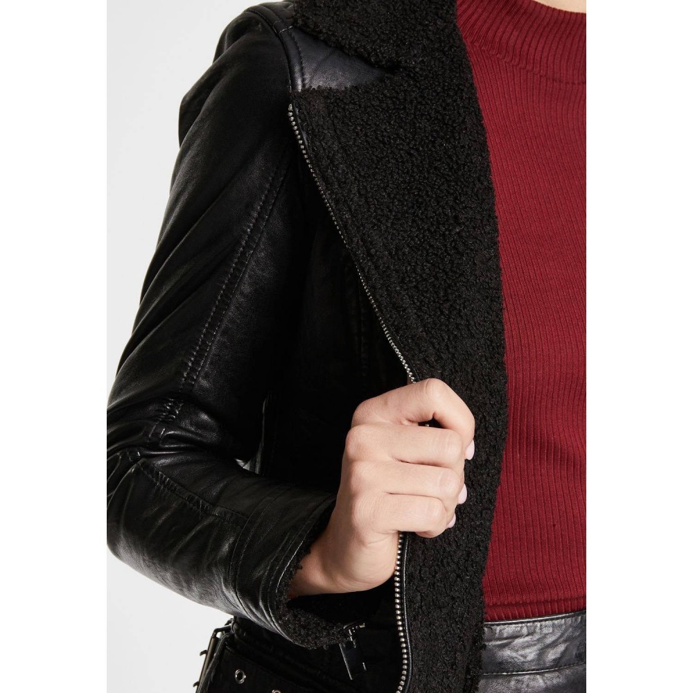 Geaca de Piele Dama Gipsy Neagra G2WGila Geaca de Piele Dama Gipsy Neagra G2WGila - readytowear.ro