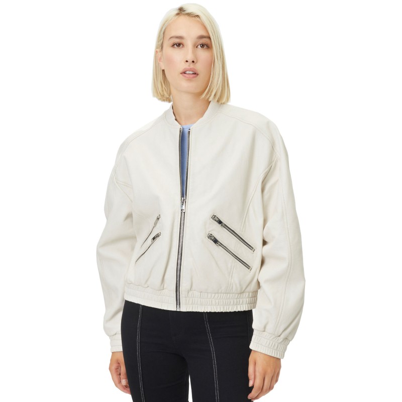 Geaca de Piele Dama Gipsy Alb Murdar G2WHariet – Geci de Piele Geaca de Piele Dama Gipsy Alb Murdar G2WHariet – Geci de Piele