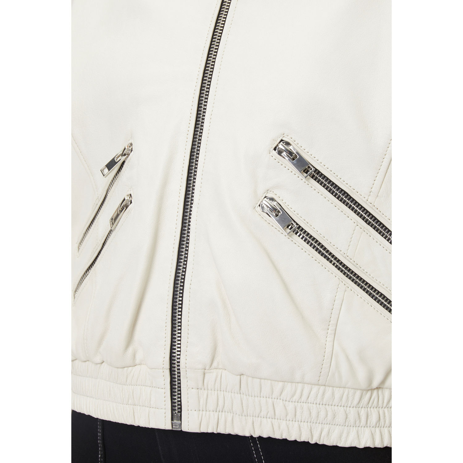 Geaca de Piele Dama Gipsy Alb Murdar G2WHariet – Geci de Piele