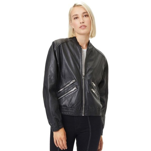 Geaca de Piele Dama Gipsy Neagra G2WHariet – Geci de Piele — fotografia 1