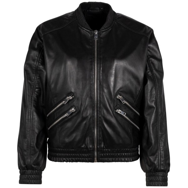 Geaca de Piele Dama Gipsy Neagra G2WHariet – Geci de Piele — fotografia 3