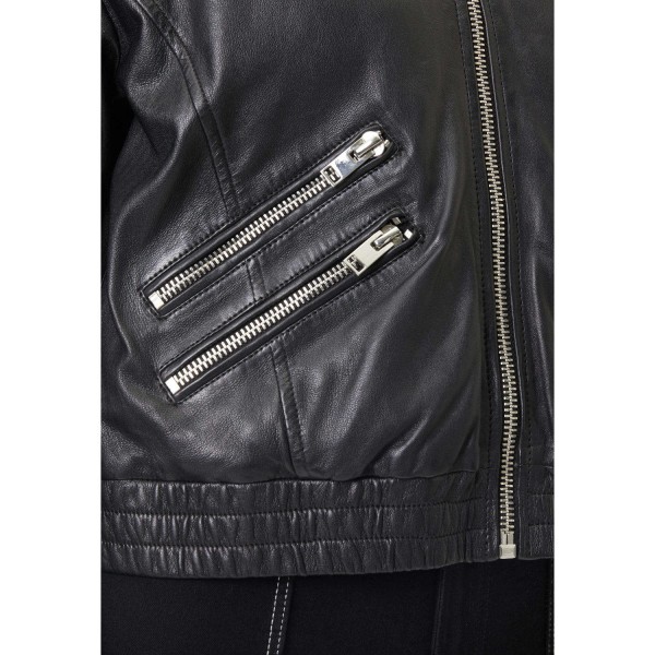 Geaca de Piele Dama Gipsy Neagra G2WHariet – Geci de Piele — fotografia 7
