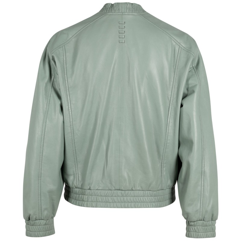 Geaca de Piele Dama Gipsy Verde Deschis G2WHariet – Geci de Piele