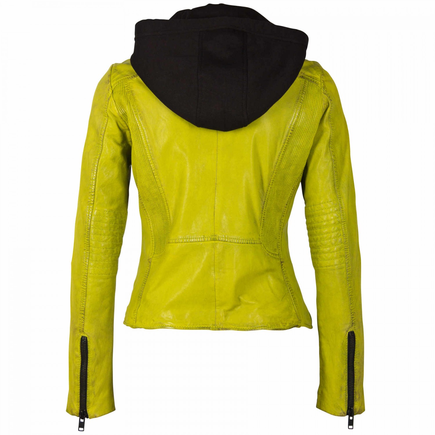 Geaca de Piele Dama Gipsy Galben Acid G2WIkia SF LAPOLV – IMBRACAMINTE