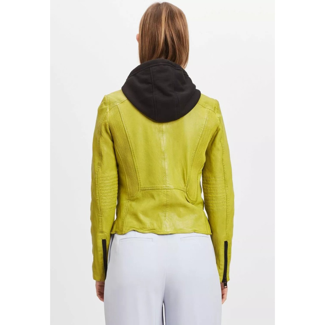 Geaca de Piele Dama Gipsy Galben Acid G2WIkia SF LAPOLV – IMBRACAMINTE