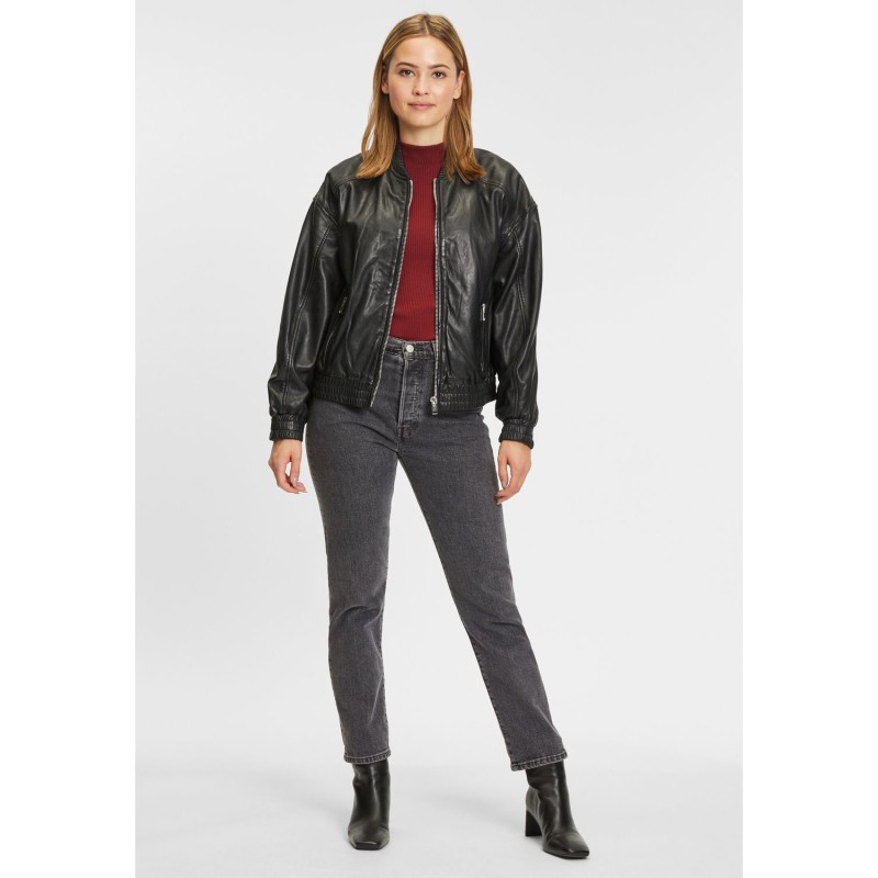 Geaca de Piele Dama Gipsy Neagra G2WIrka – Geci de Piele