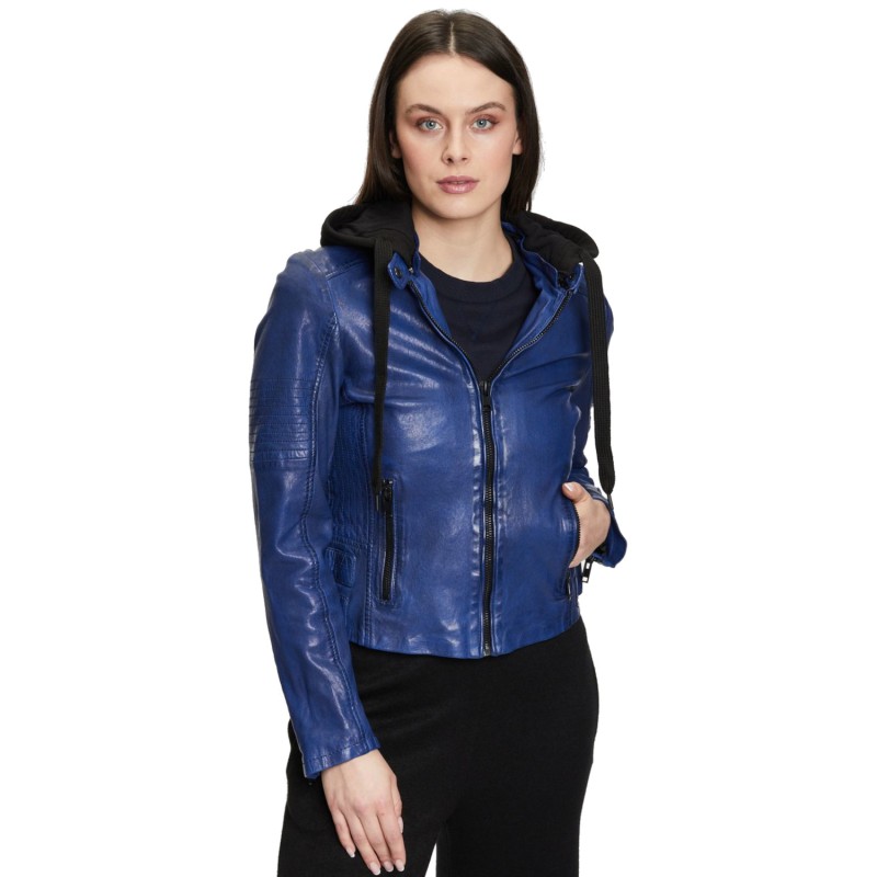 Geaca de Piele Dama Gipsy Albastra G2WJada – IMBRACAMINTE