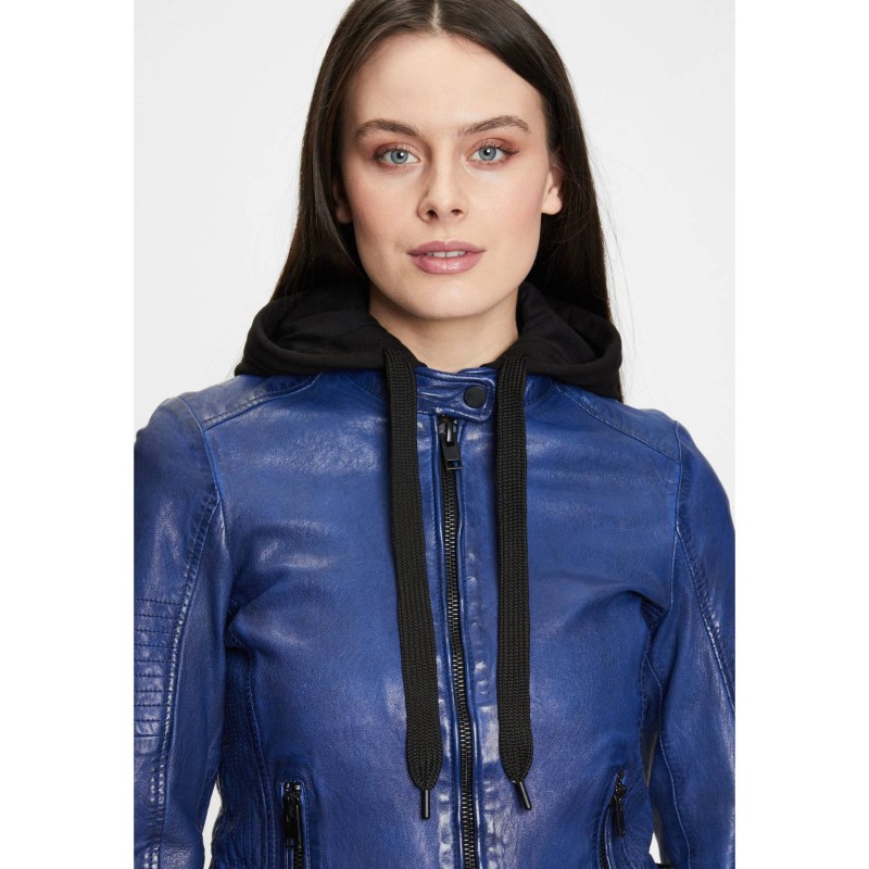 Geaca de Piele Dama Gipsy Albastra G2WJada – IMBRACAMINTE