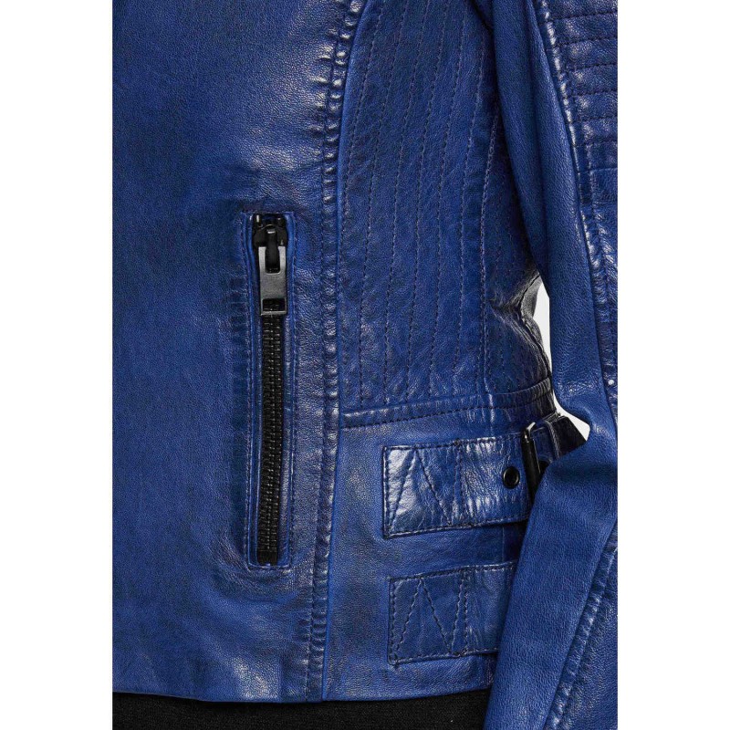 Geaca de Piele Dama Gipsy Albastra G2WJada – IMBRACAMINTE