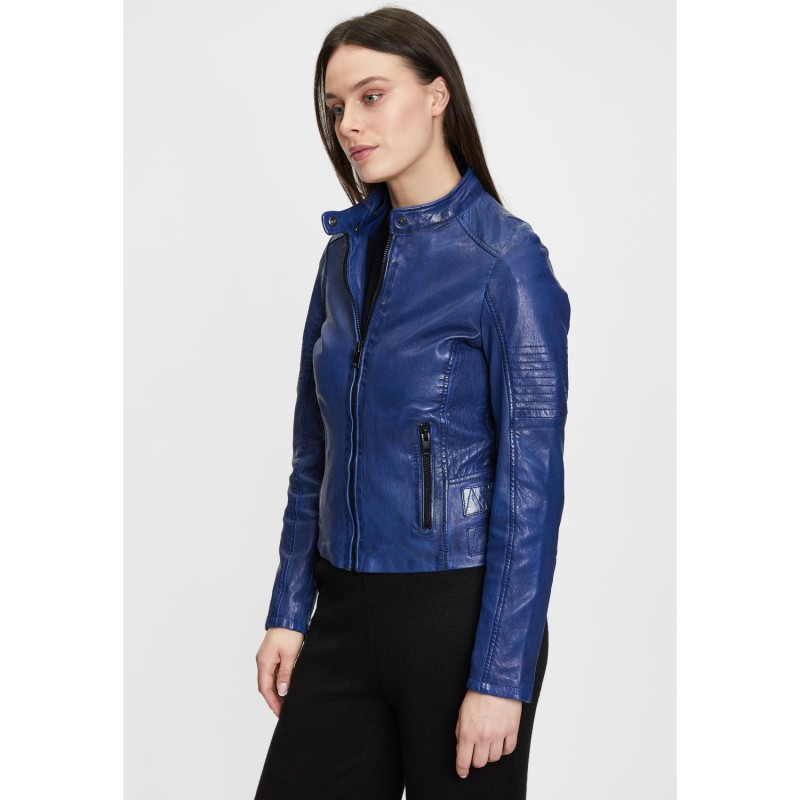 Geaca de Piele Dama Gipsy Albastra G2WJada – IMBRACAMINTE