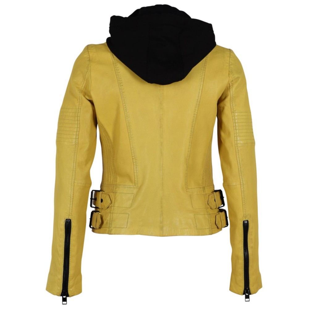 Geaca de Piele Dama Gipsy Galbena G2WJada Geaca de Piele Dama Gipsy Galbena G2WJada - readytowear.ro