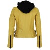 Geaca de Piele Dama Gipsy Galbena G2WJada - readytowear.ro