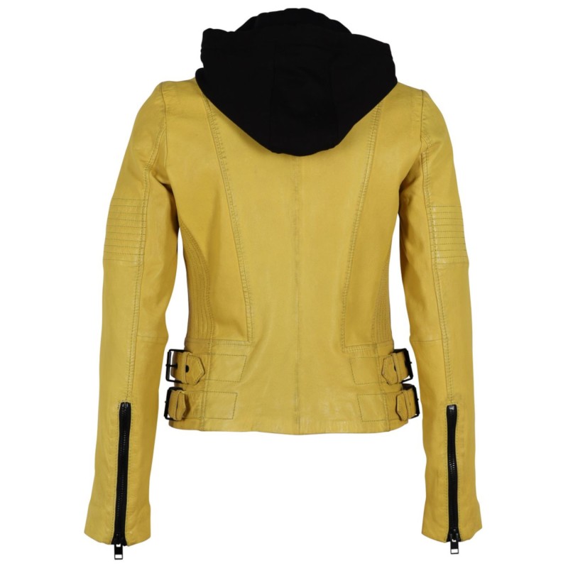 Geaca de Piele Dama Gipsy Galbena G2WJada – IMBRACAMINTE